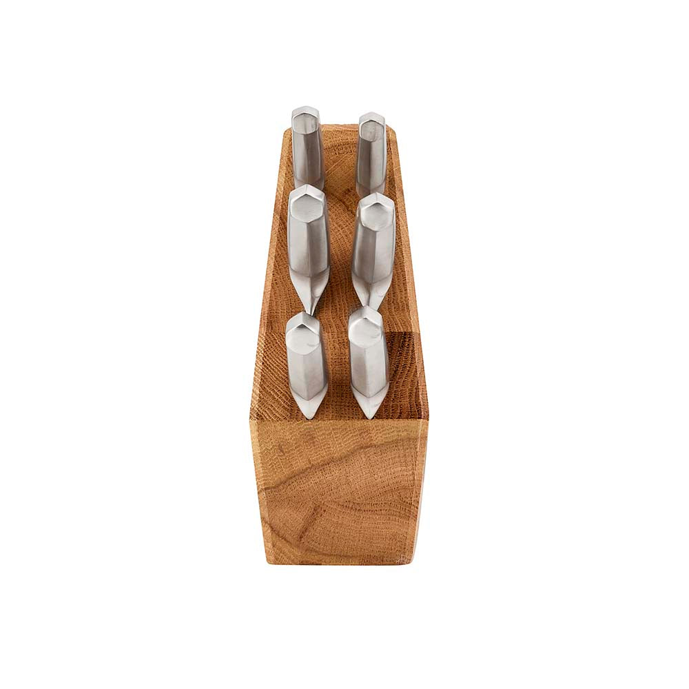 Furi Duo-Angled Block & 6 Knife Set