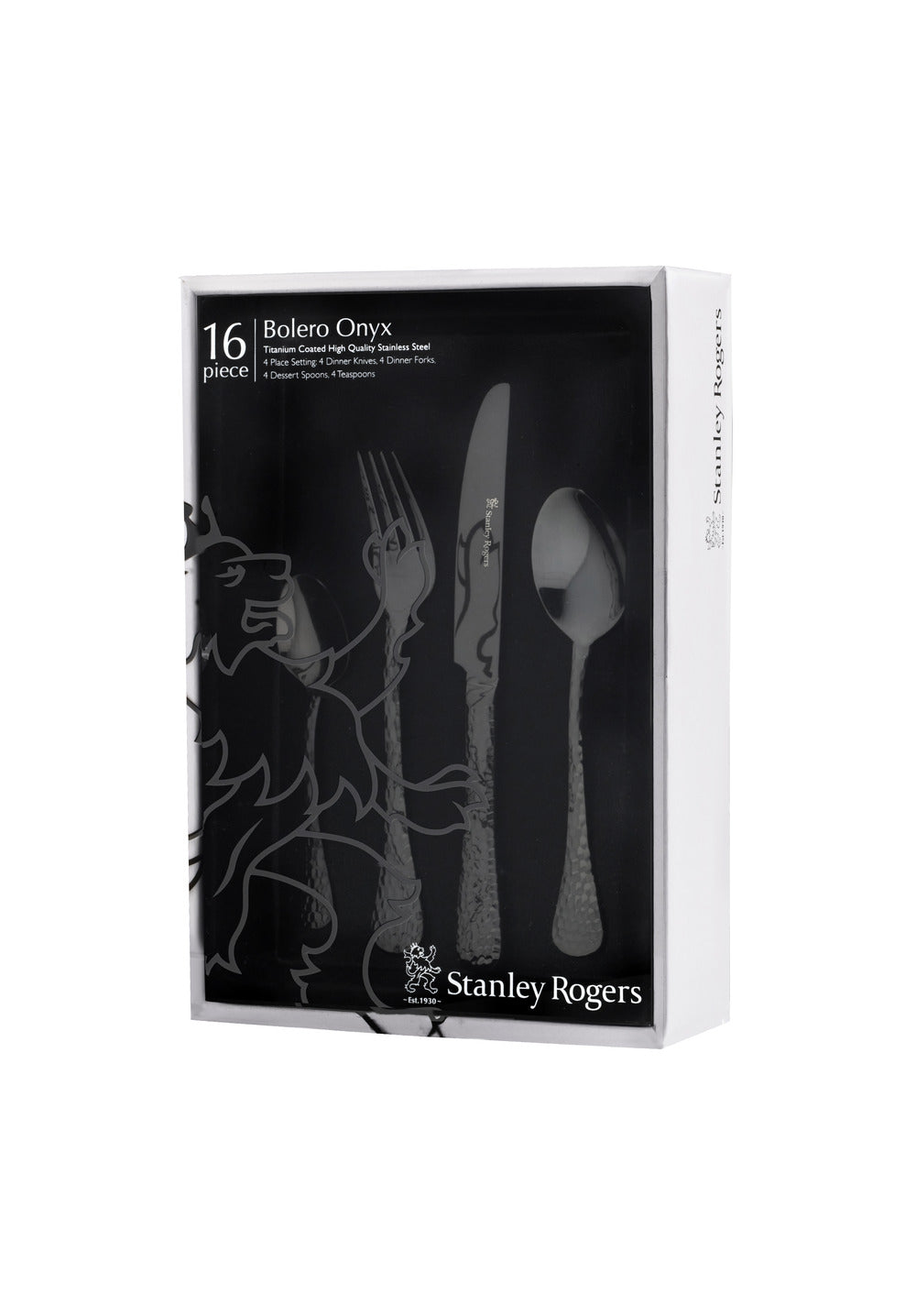 Stanley Rogers Bolero Onyx 16-Piece Cutlery Set
