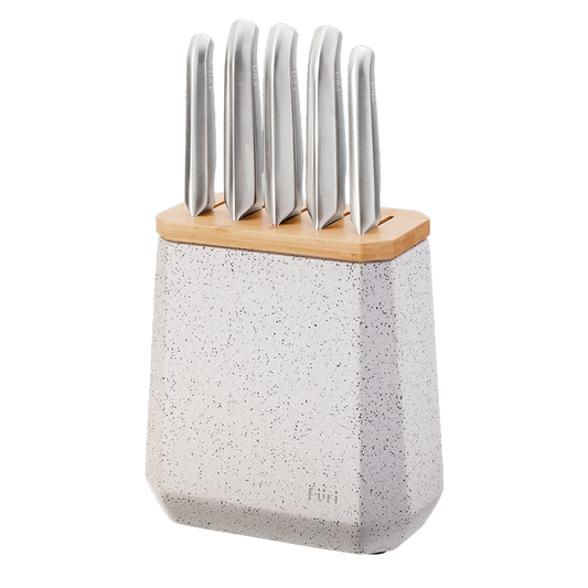 Pro Stone Block Set Black & White Terrazzo 6 Piece