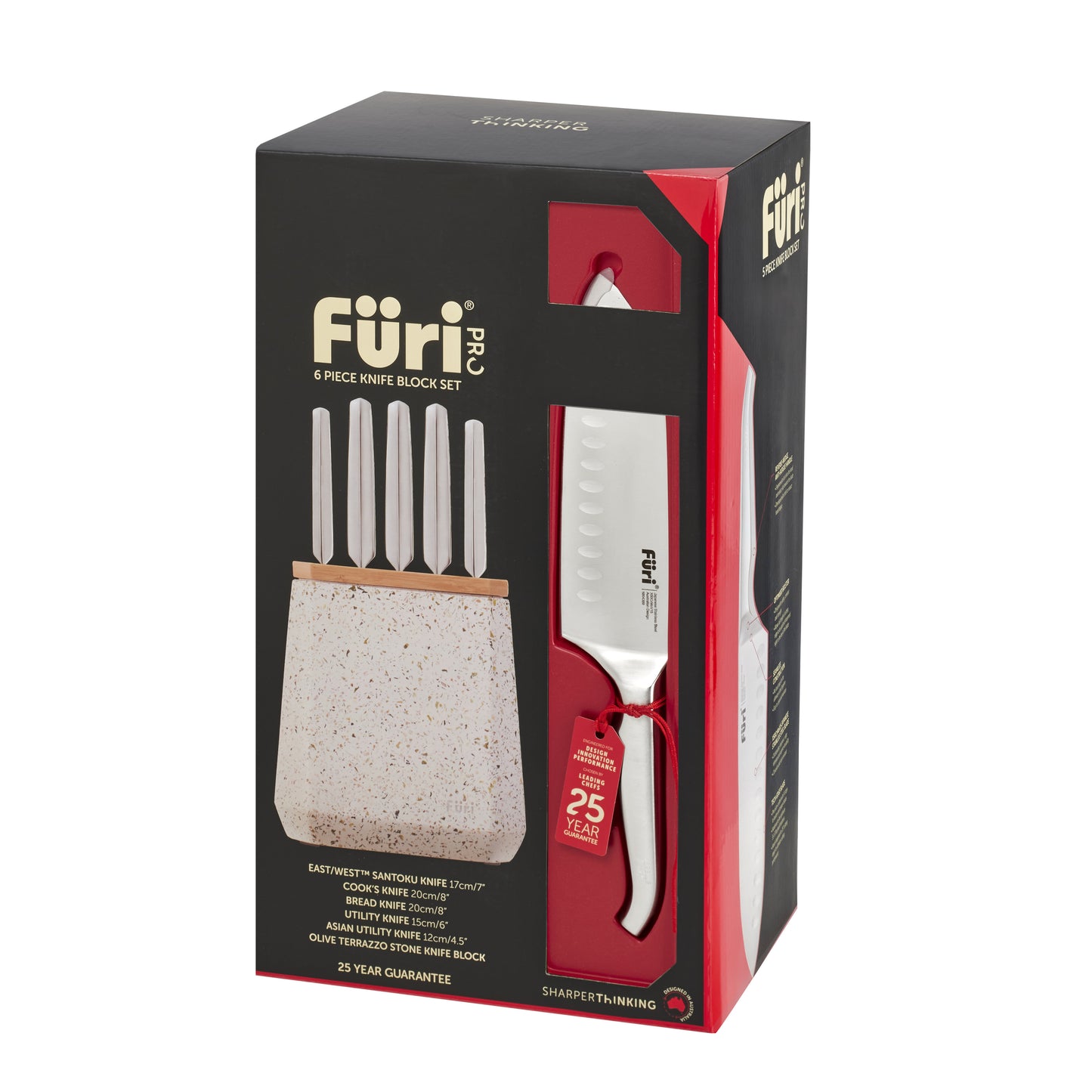 New Pro Stone Block Set Olive Terrazzo 6 Piece