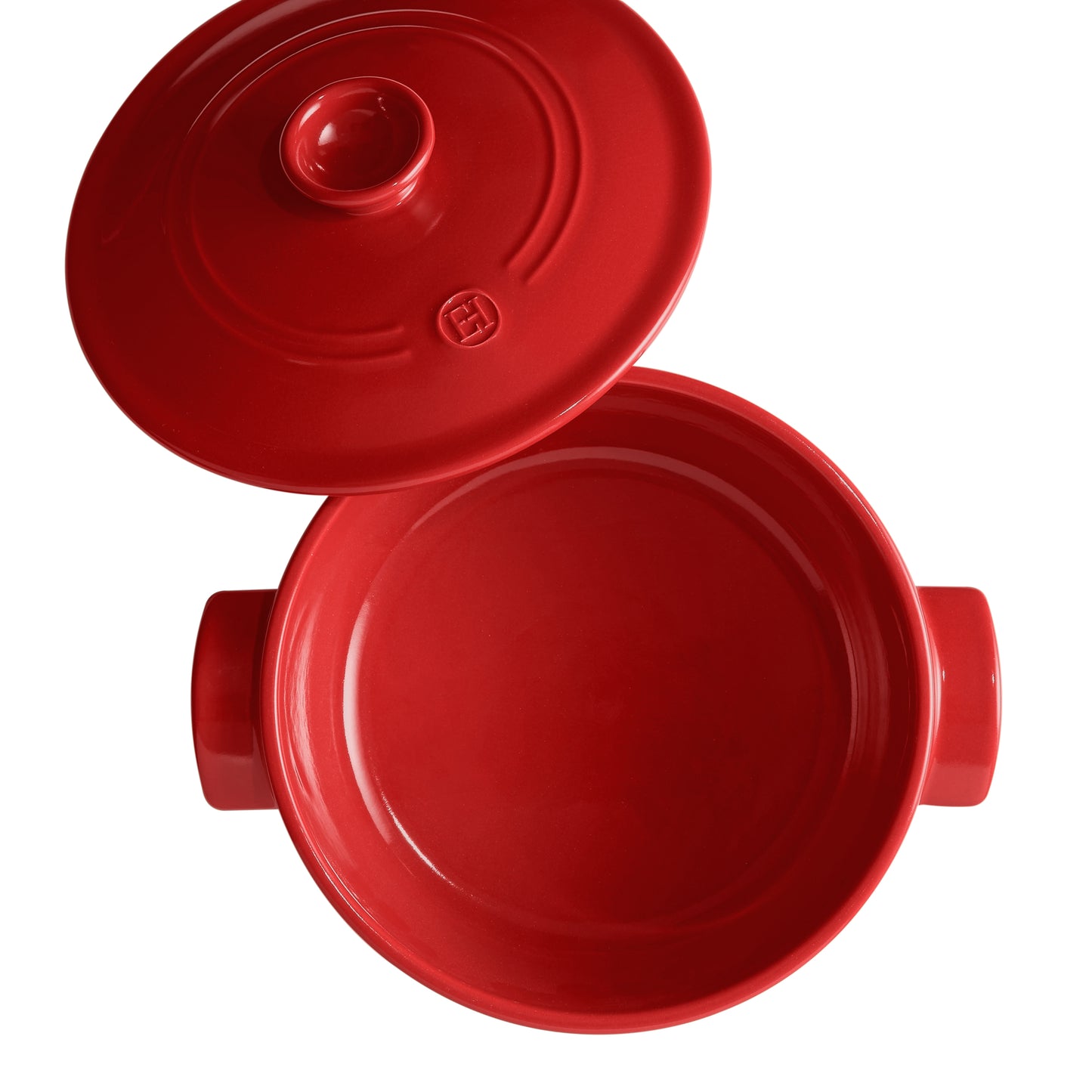 Emile Henry Round Casserole 5.0L – Burgundy